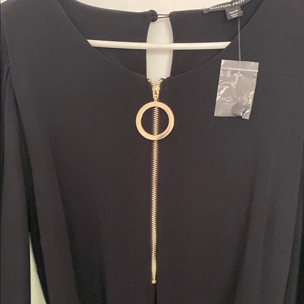 Elegant Black Long Sleeve Dress